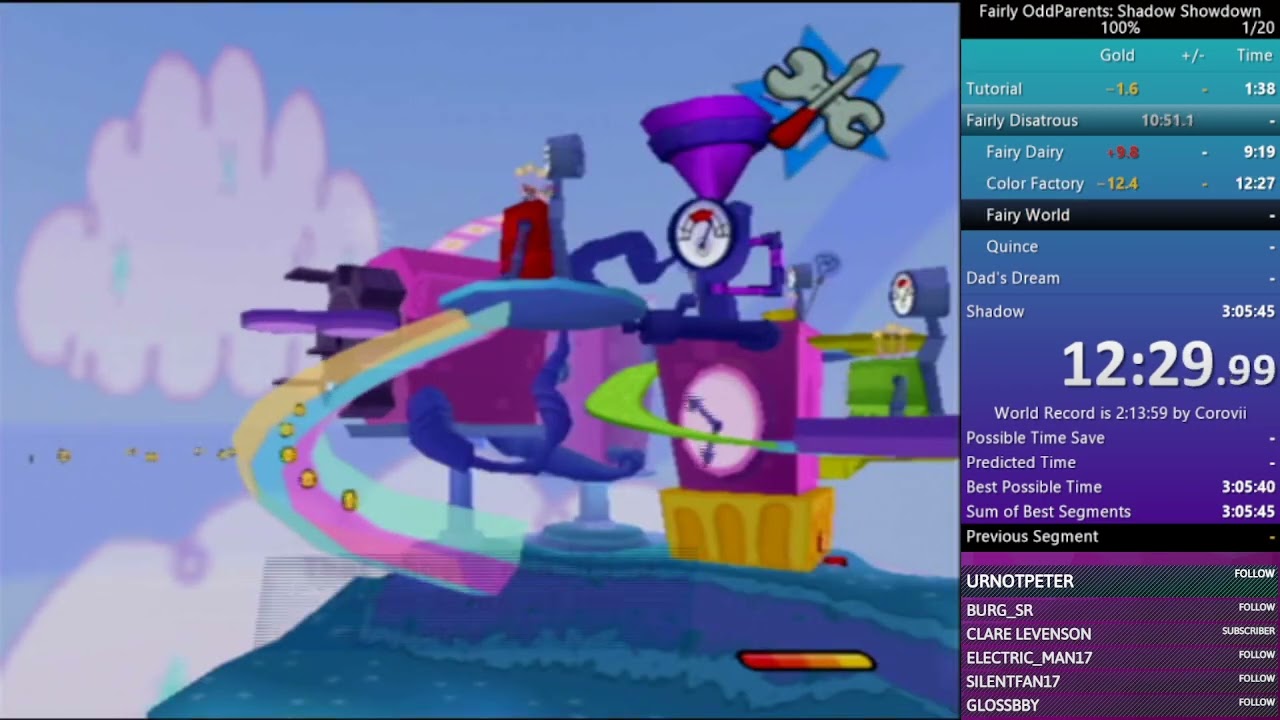 [Former WR] Fairly OddParents: Shadow Showdown 100% Speedrun in 2:11:29