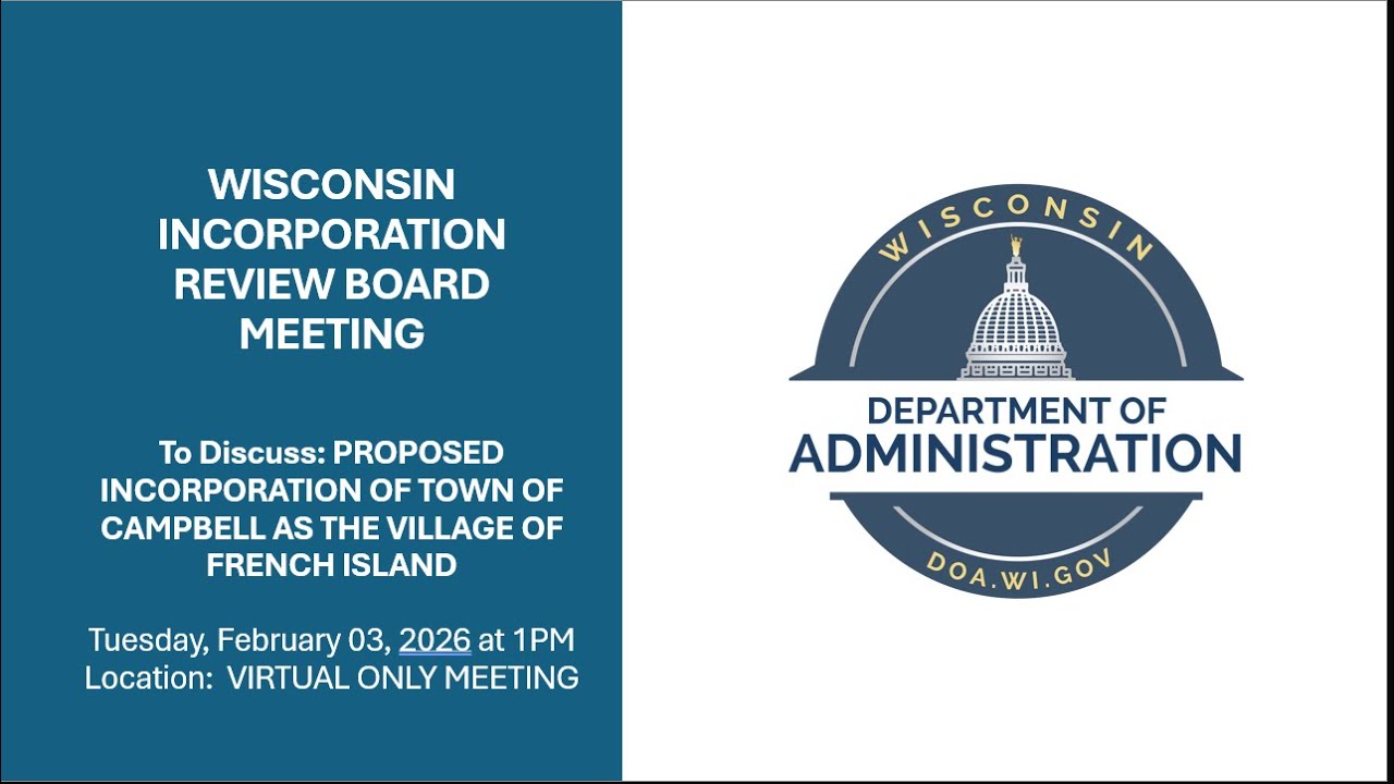 Town of Campbell DOA-Incorporation Review Board Meeting Feb. 03, 2026