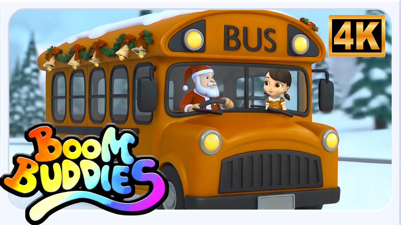 Video Per Bambini In Italiano Le Ruote Di Natale Sull'Autobus - Boom Buddies
