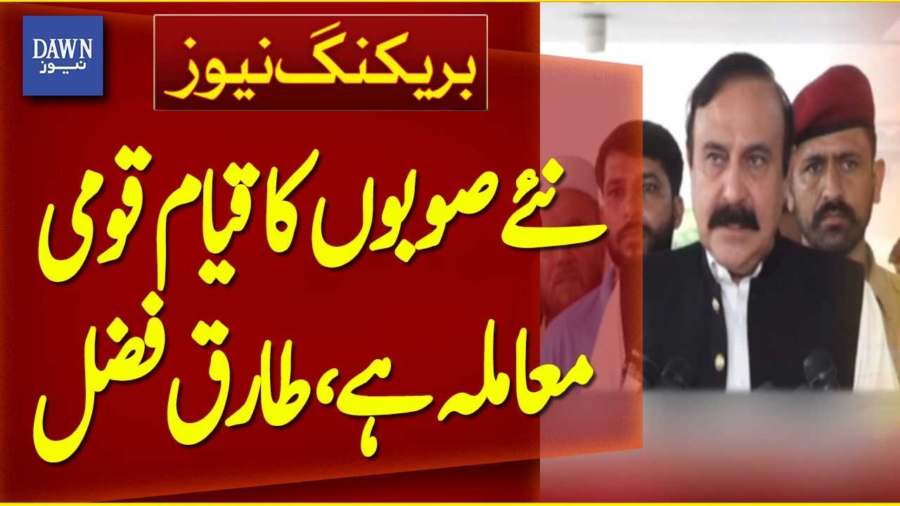 New Provinces a National Issue: Tariq Fazal Chaudhry | Breaking News | Dawn News