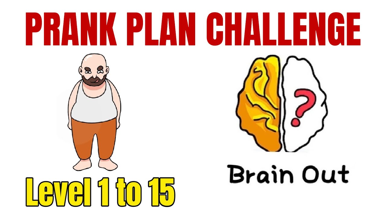 План розыгрыша, уровень сложности 1&ndash;15, приложение-головоломка Brain Out