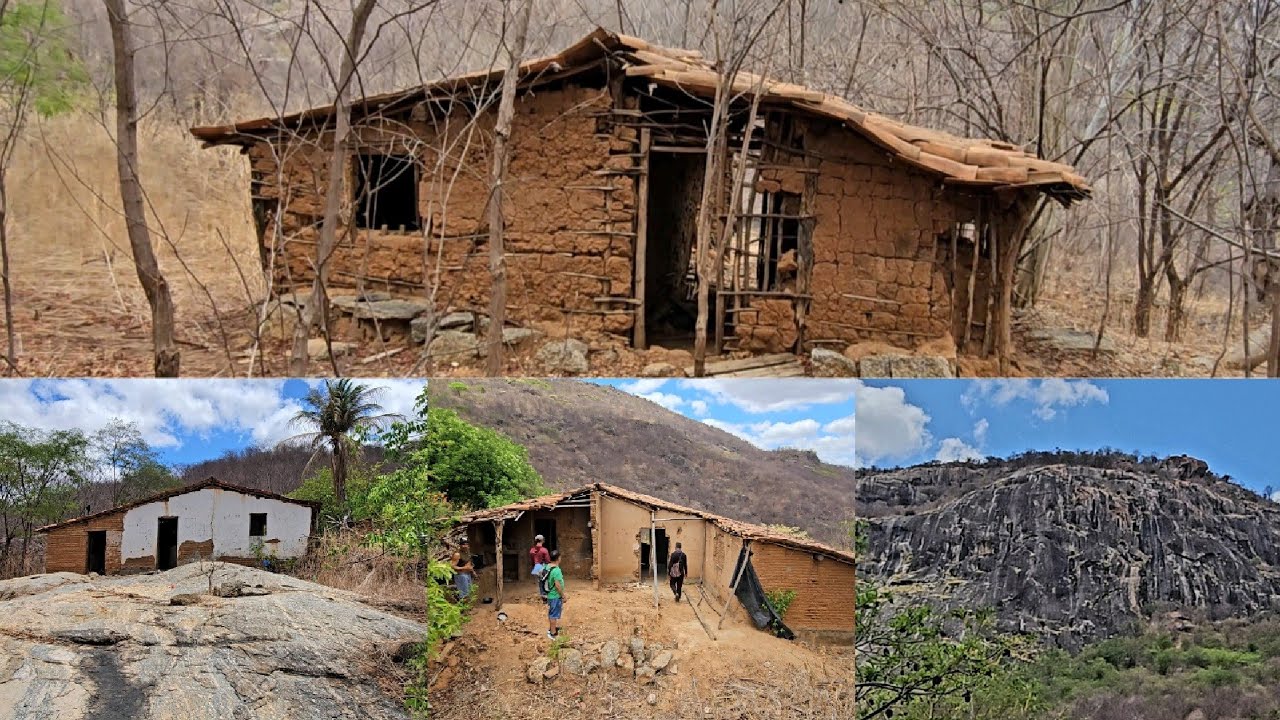 FORAM EMBORA, CASAS ABANDONADAS FICOU FANTASMA SERRA DE SANTO ANTONIO MIRAIMA CE,  