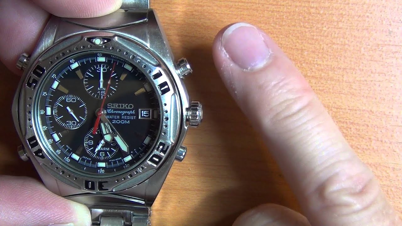 Wrist Watch Review: Part 2 - Seiko Chronograph Water Resistant 200m - 7T32-6R28