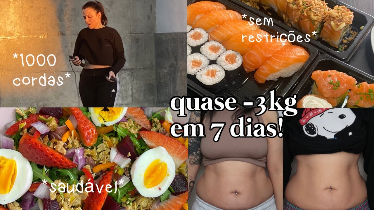 pulando 1000 cordas por 5 DIAS + o que eu como pra emagrecer (sem restrições)