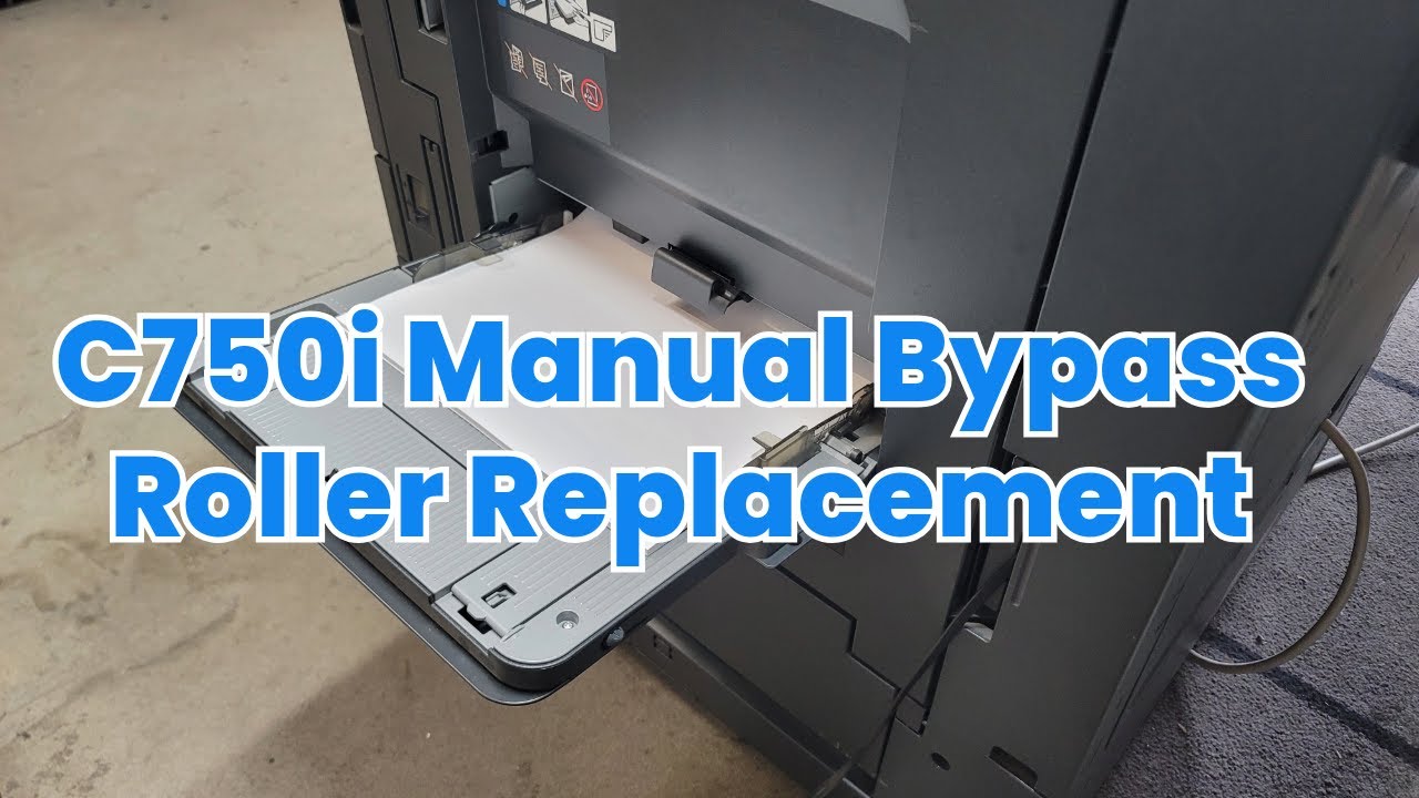 C750i Manual Bypass Roller Replacement. #konicaminolta #bizhub