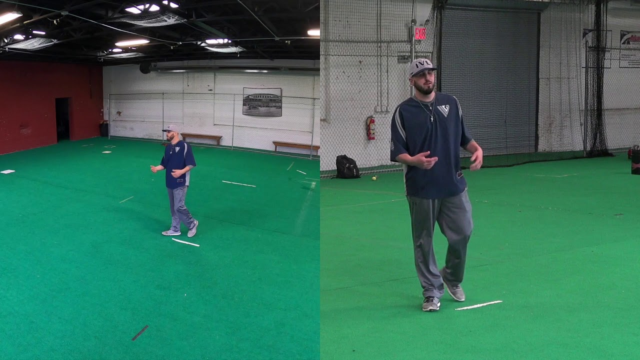 Outfielder's first step drill