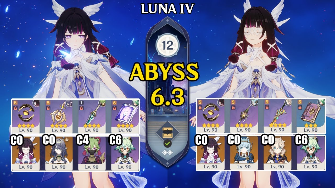 【Genshin Impact Бездна 6.3】C0 Коломбина On Field & C0 Коломбина Hypercarry｜原神 Spiral Abyss