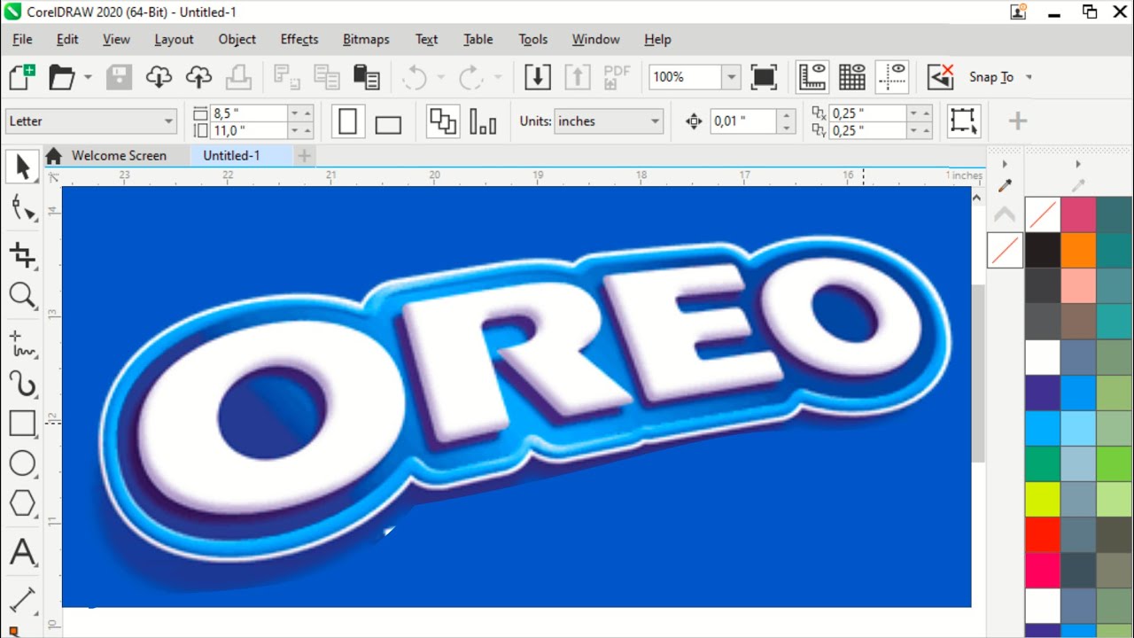 OREO LOGO IN COREL DRAW 2019