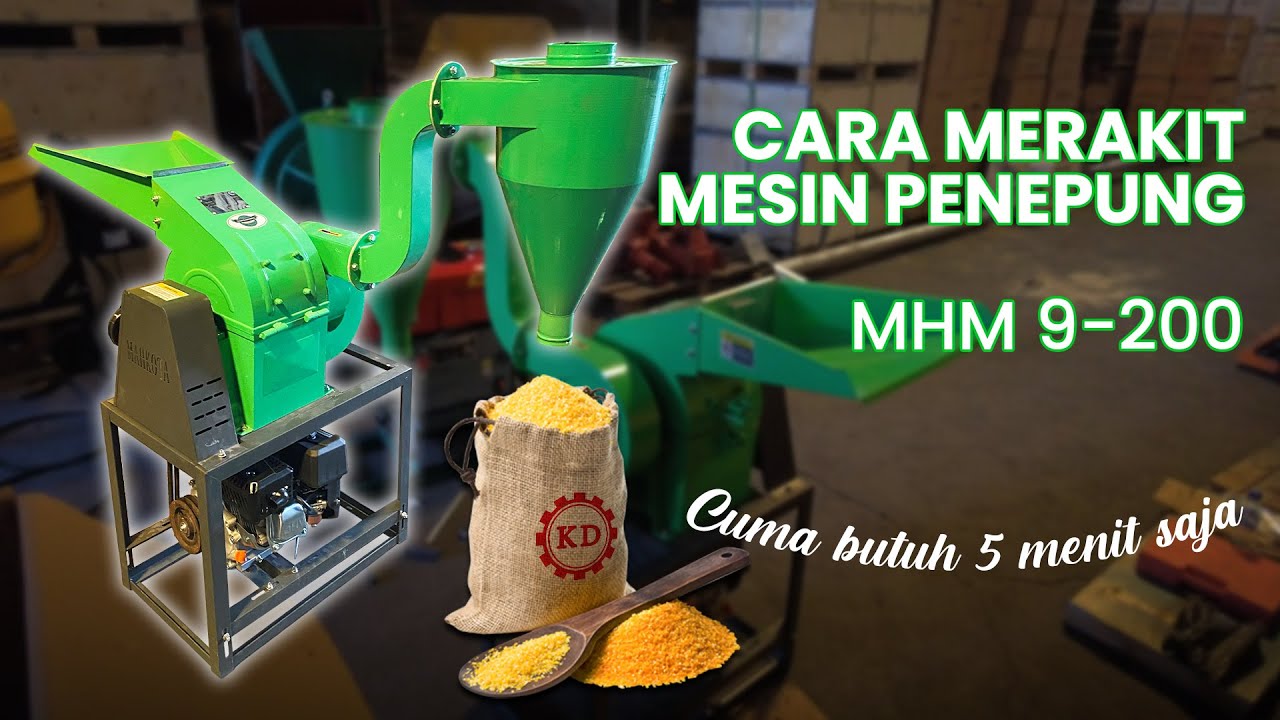 CARA MERAKIT HAMMER MILL MAHKOTA MHM 9-200 HANYA 5 MENIT | MUDAH BANGET!