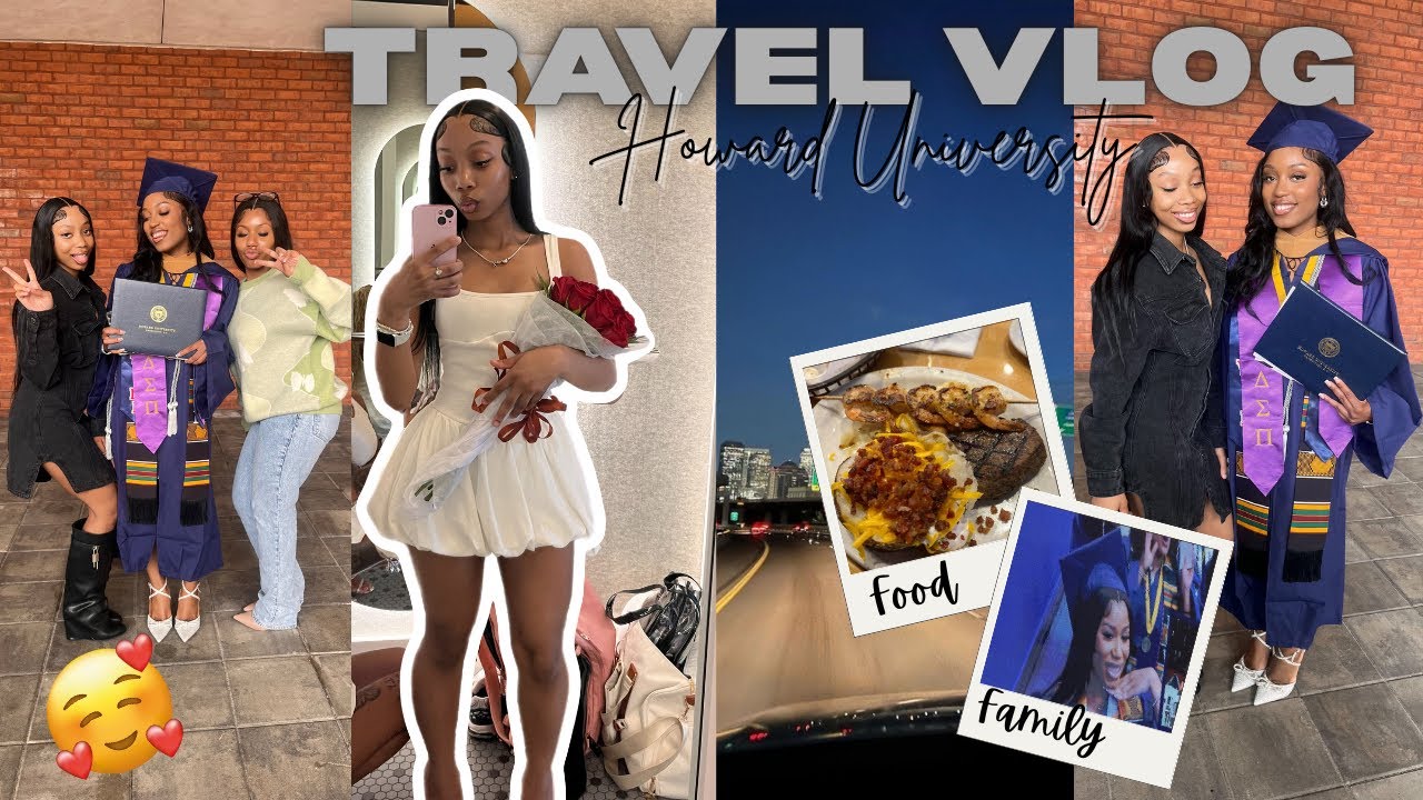 TRAVEL VLOG: ROAD TRIP🚗 spending 72 hours in the DMV! |GRAD WEEK, NEW FOODS, PARTYING, etc|