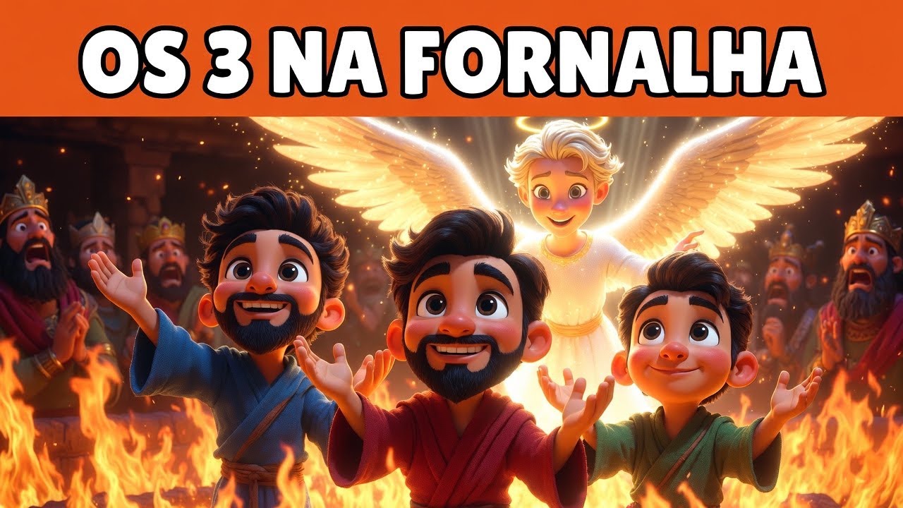 A Incrível História dos 3 na Fornalha | A Coragem que Venceu o Fogo | História Bíblica Infantil