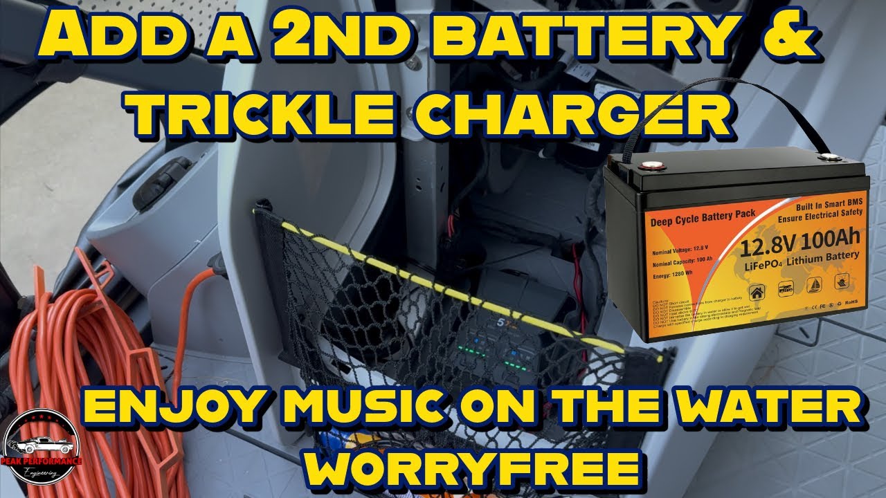 Sea-Doo Switch DIY Battery UPGRADE-  100amp Auxillary Battery Install + Shore power port