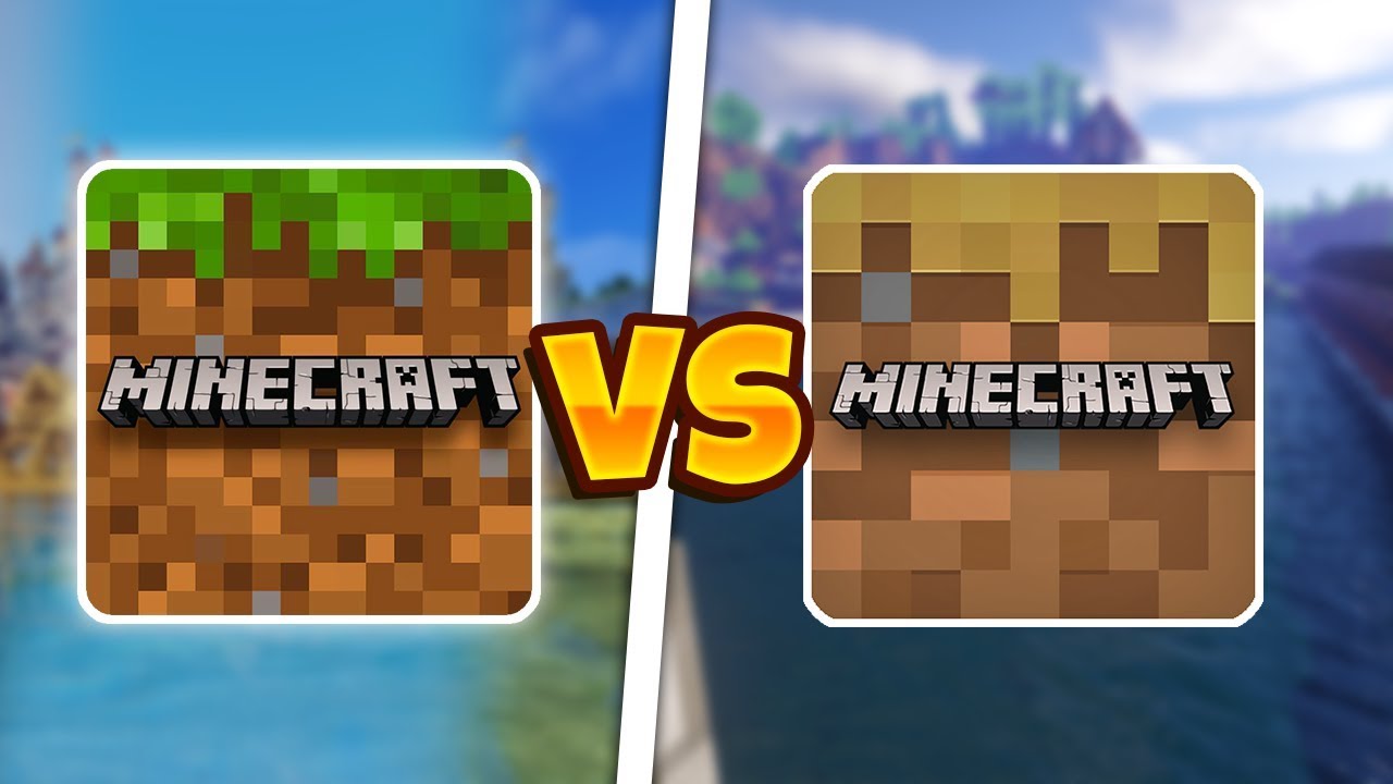 MINECRAFT POCKET EDITION VS MINECRAT LITE | MCPE ПРОТИВ MINECRAFT LITE