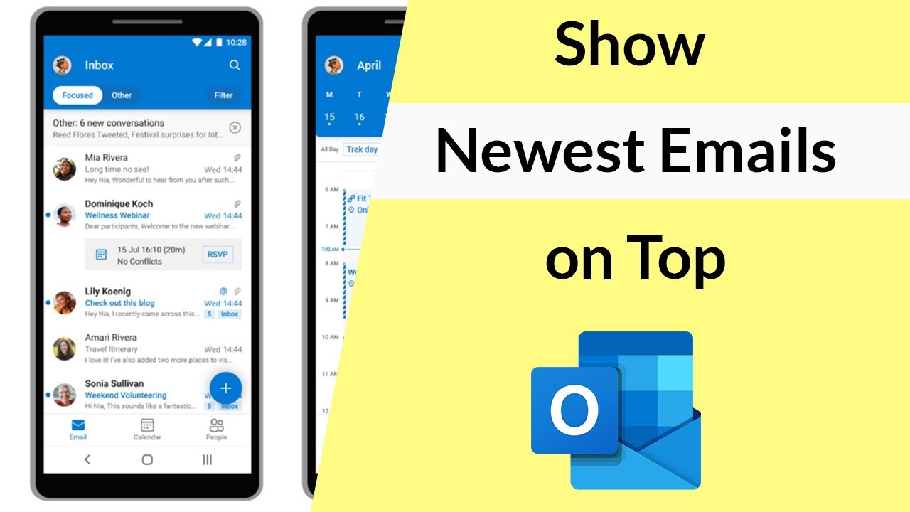 How to Turn On Newest Emails on Top in Microsoft Outlook App?