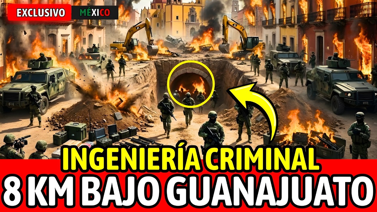 🚨Guanajuato: Marina descubre TÚNEL de 8 KM bajo ciudad: 