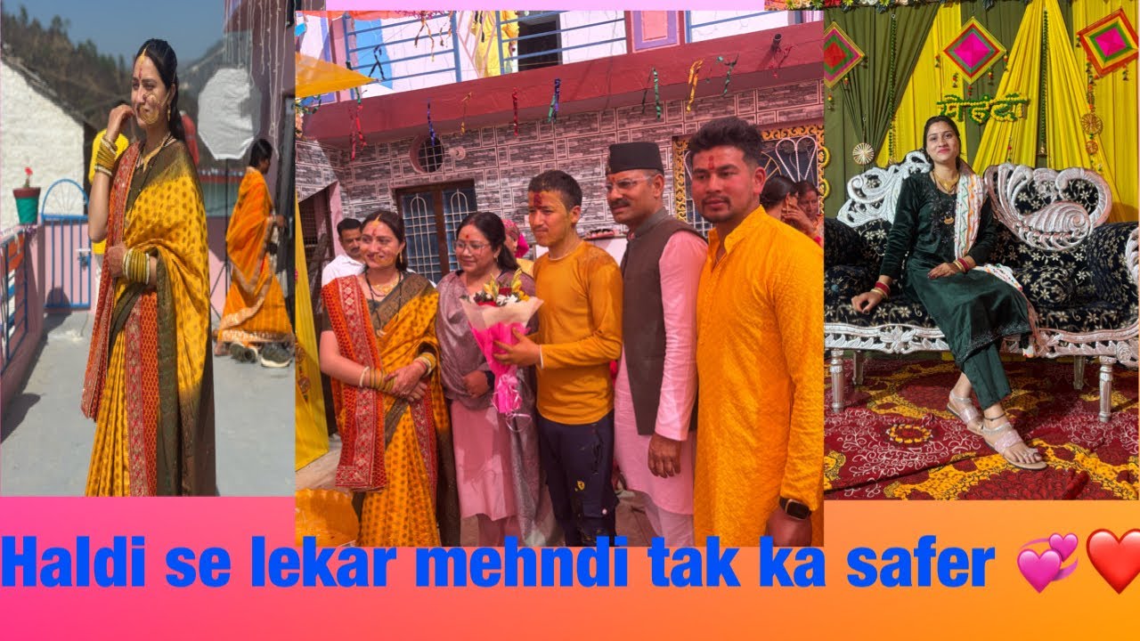 Haldi ceremony part 1