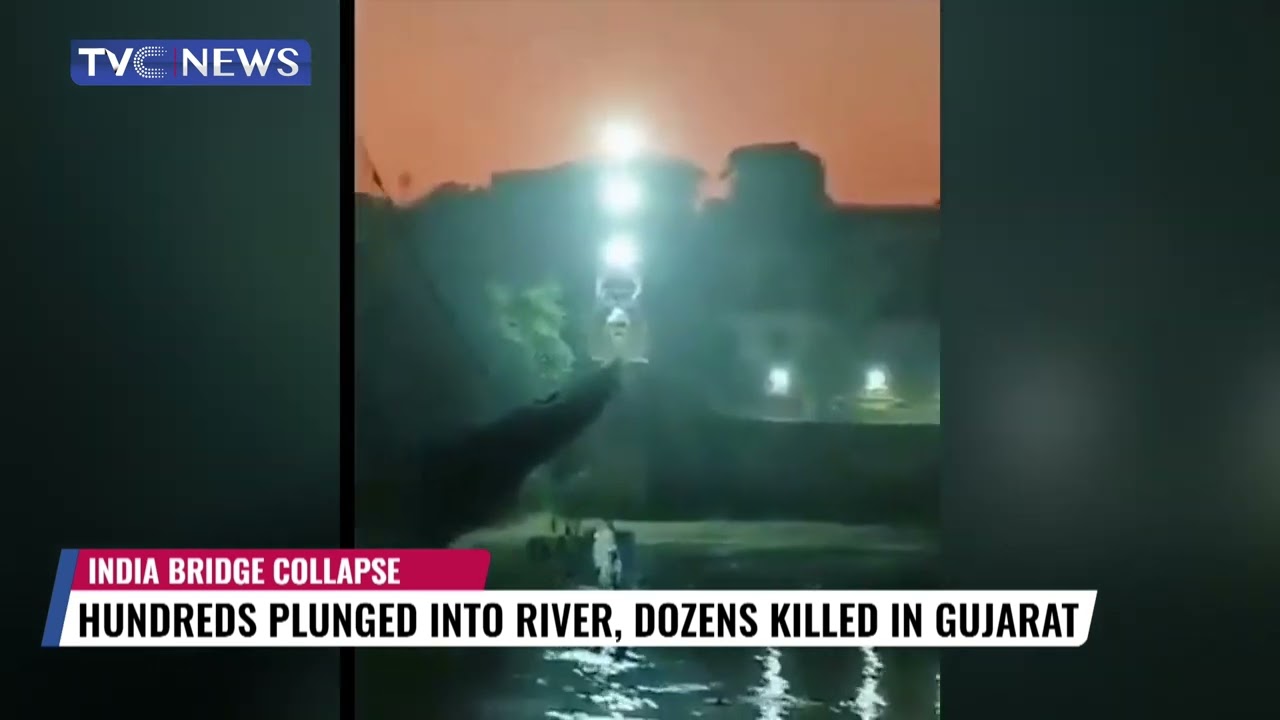 VIDEO: Dozens Dead as Pedestrian Bridge Collapses in India