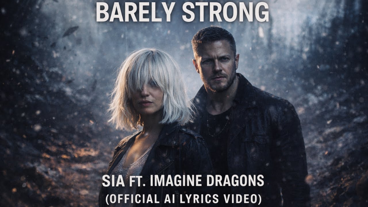 Barely Strong – Sia ft. Imagine Dragons (Official AI Lyrics Video)
