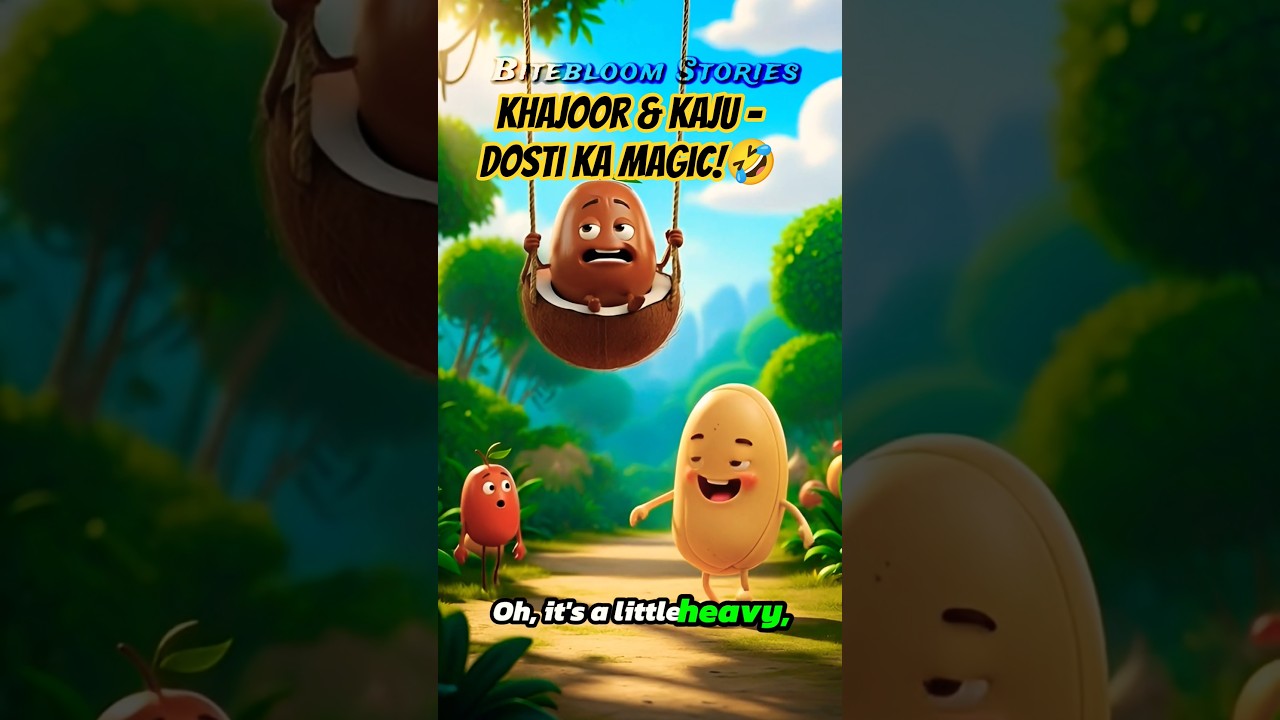 Khajoor aur Kaju ka Magic Jungle Adventure 🌴🥜