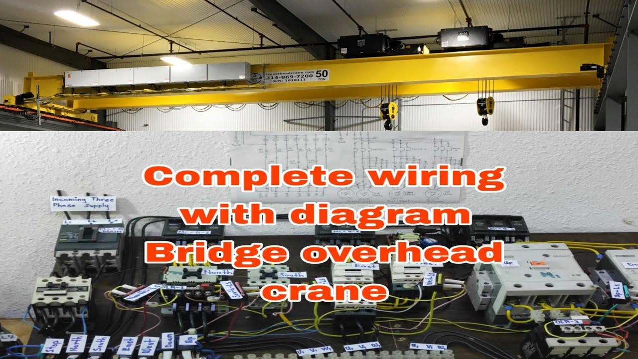 Overhead crane electrical wiring / crane control wiring / overhead crane wiring diagram / Crane
