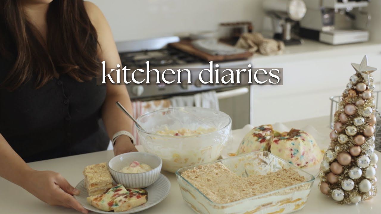 Preparing for Christmas Eve | I made 3 no-bake Filipino desserts | Silent VLOG