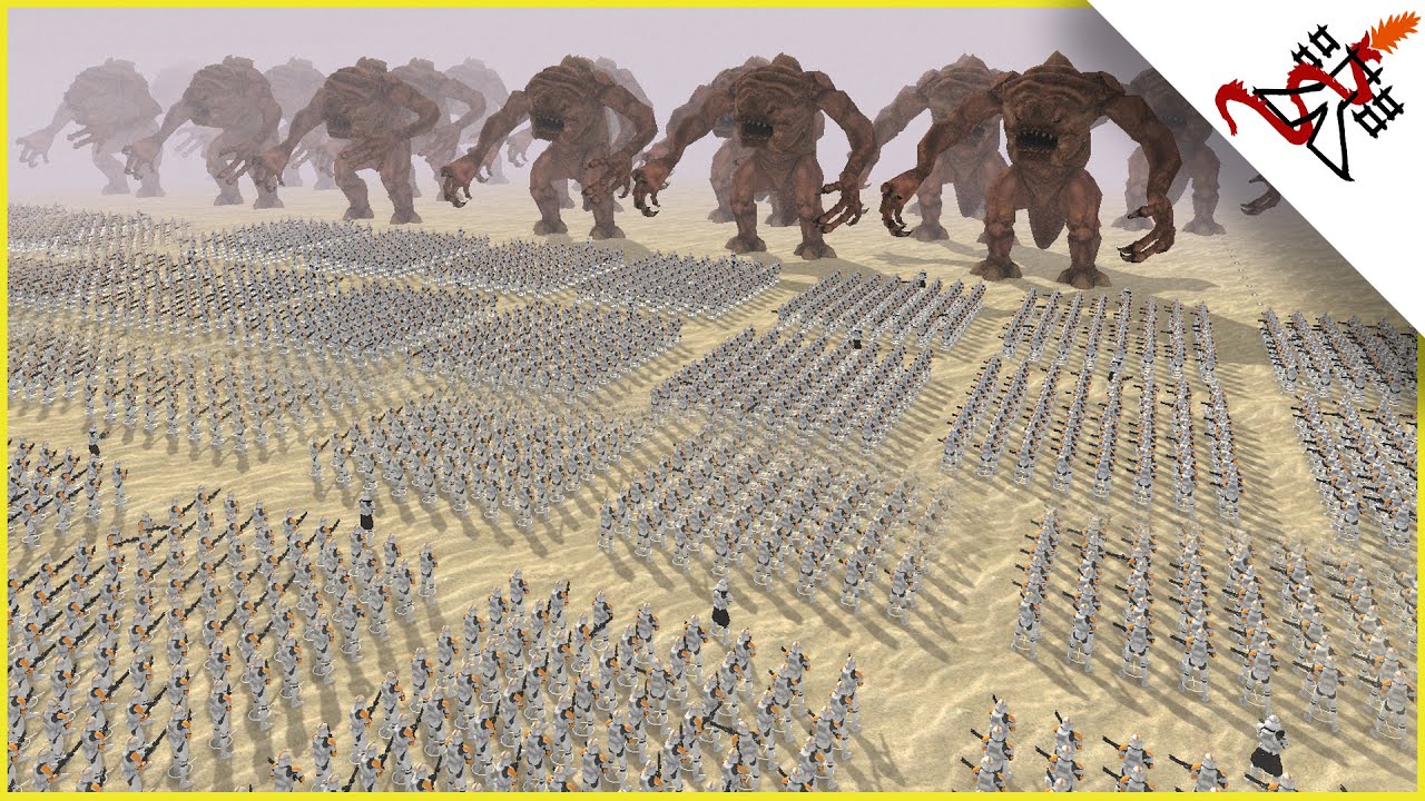 CLONES vs RANCORS - Star Wars: Galaxy at War MOD