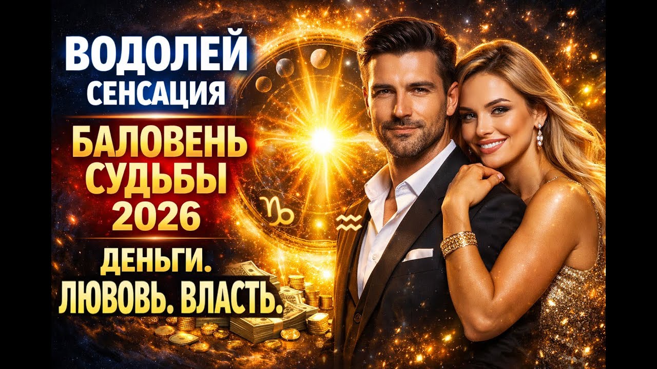 ВОДОЛЕЙ СУПЕР НОВОСТЬ❗Конец бедности одиночества на 36 лет💥Ты Баловень Судьбы до 2062