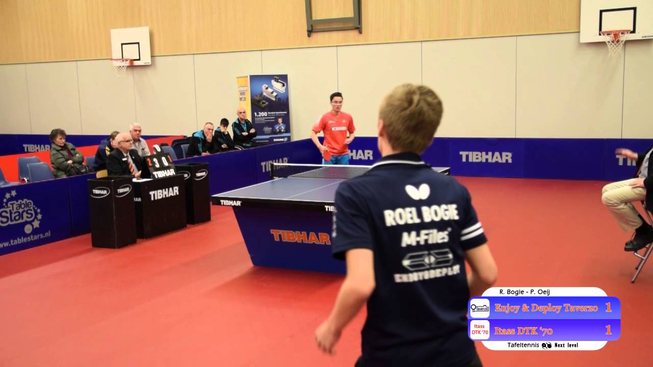 Tafeltennis Eredivisiecup finale 2015