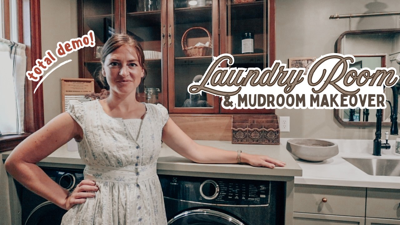 My Laundry wasn't working-- so we gutted it: reno, organization, and cottagecore style ideas