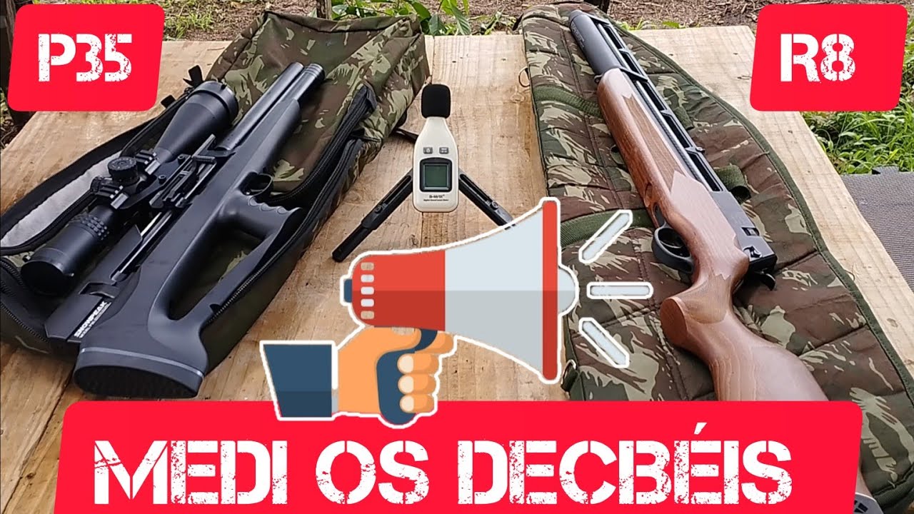 Rossi R8 6.35 vs P35 - Diferença é boa no decibelímetro