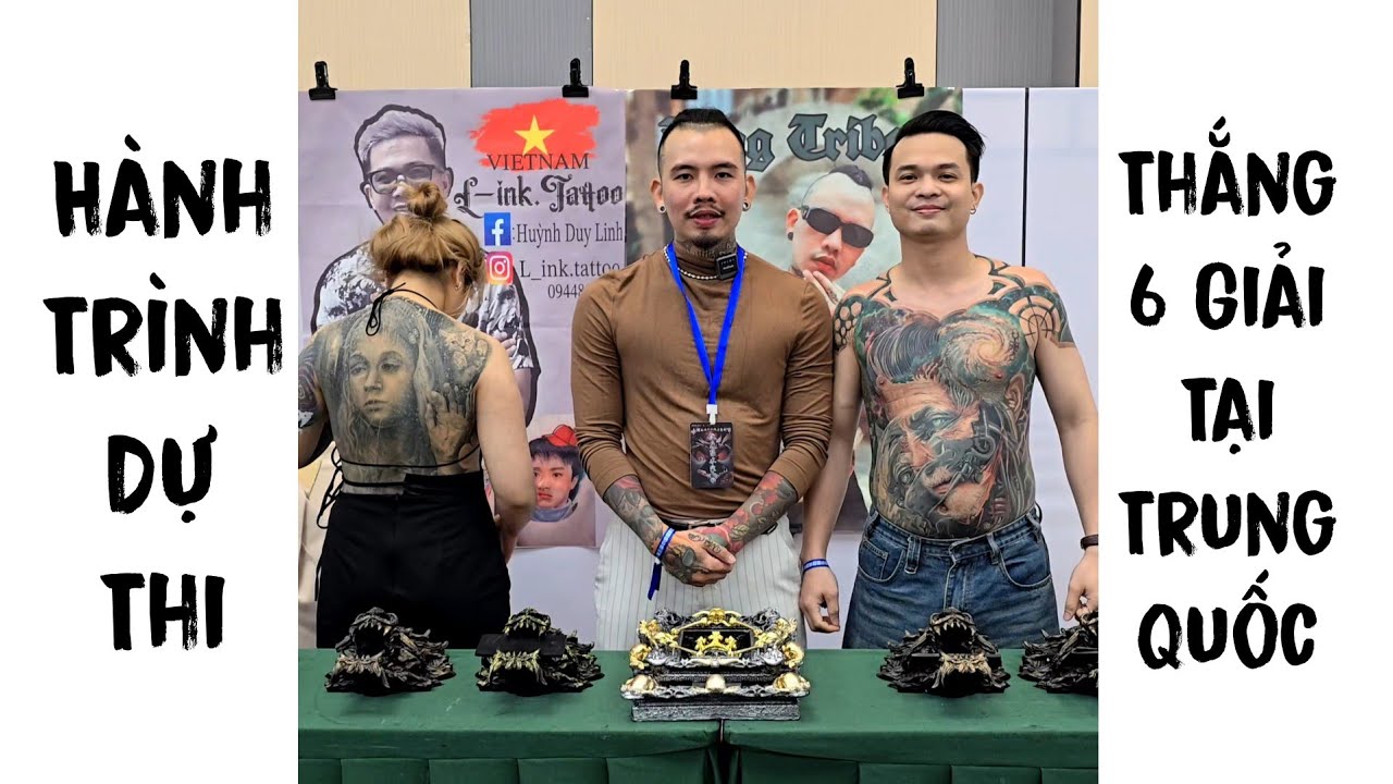 Hành trình chinh phục và giành chiến thắng hình xăm đẹp nhất tại Trung Quốc của Master Đông Tribal