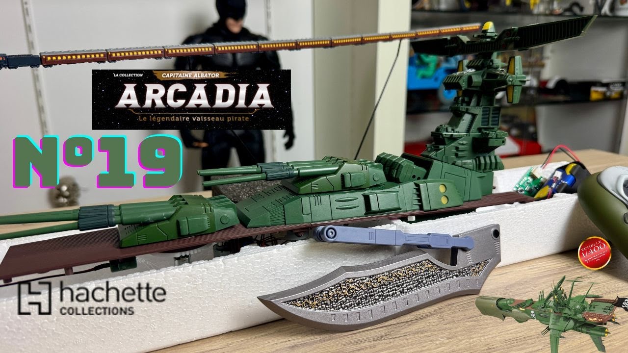 “Arcadia N°19 Hachette Collections : Le légendaire vaisseau d’Albator ! 🚀⚓”