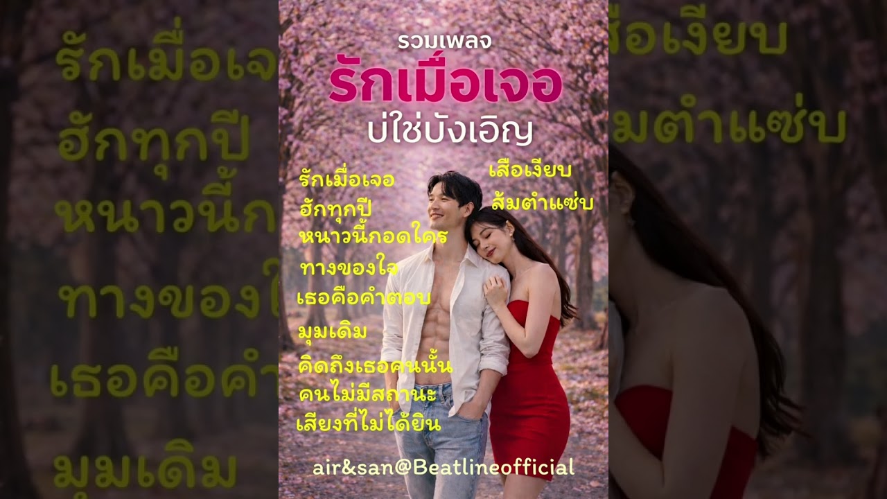 รวมเพลง รักเมื่อเจอ บ่ใช่บังเอิญ{ขอให้เจอ}#ฟังเพลง#love 