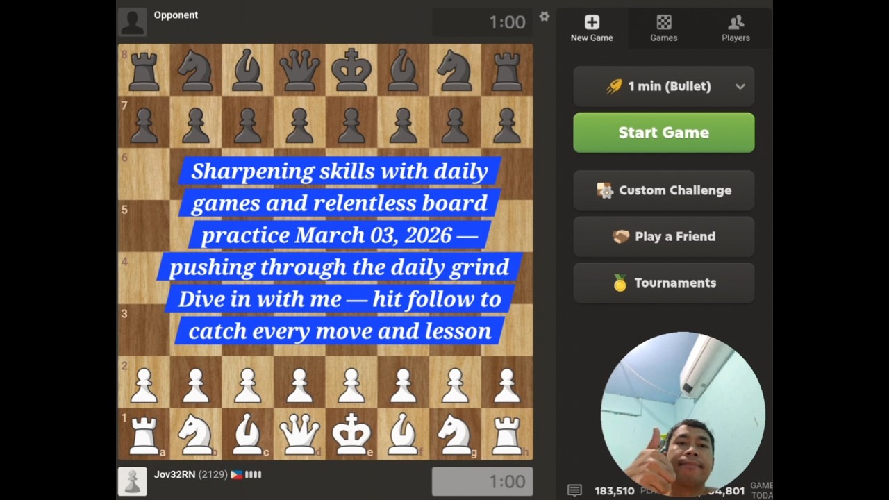 Game 200 in the Chess Marathon—every move counts ♟️ #chessjourneytraps #mindsports  #strategicplay