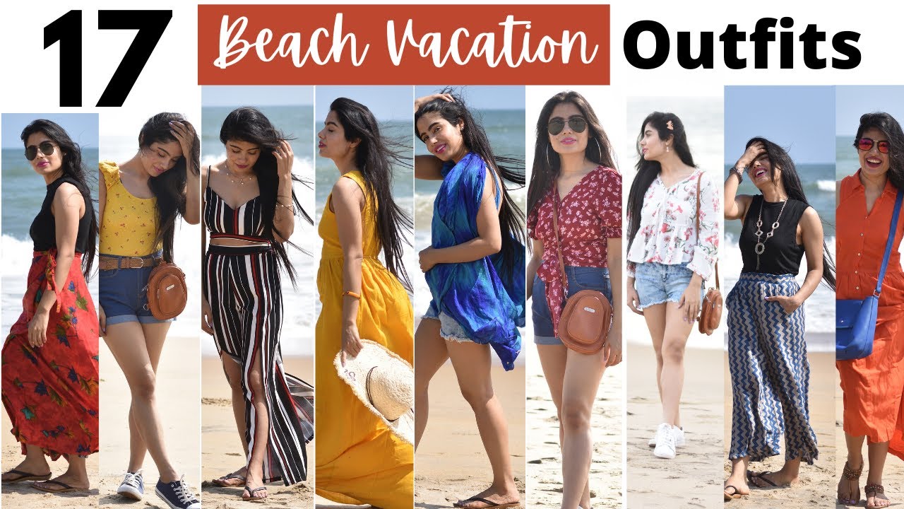17 Beach Vacation Outfits | Beach lookbook | beach girl dress haul| Lookbook India|Try on haul 2024