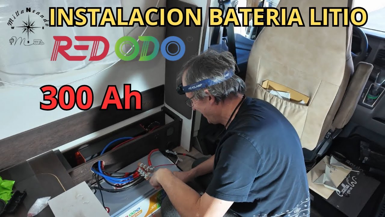 🔋INSTALACION de Batería de LITIO y Monitor REDODO para AUTOCARAVANAS 🌎 | #20 Bricos by Millaneando 🚐