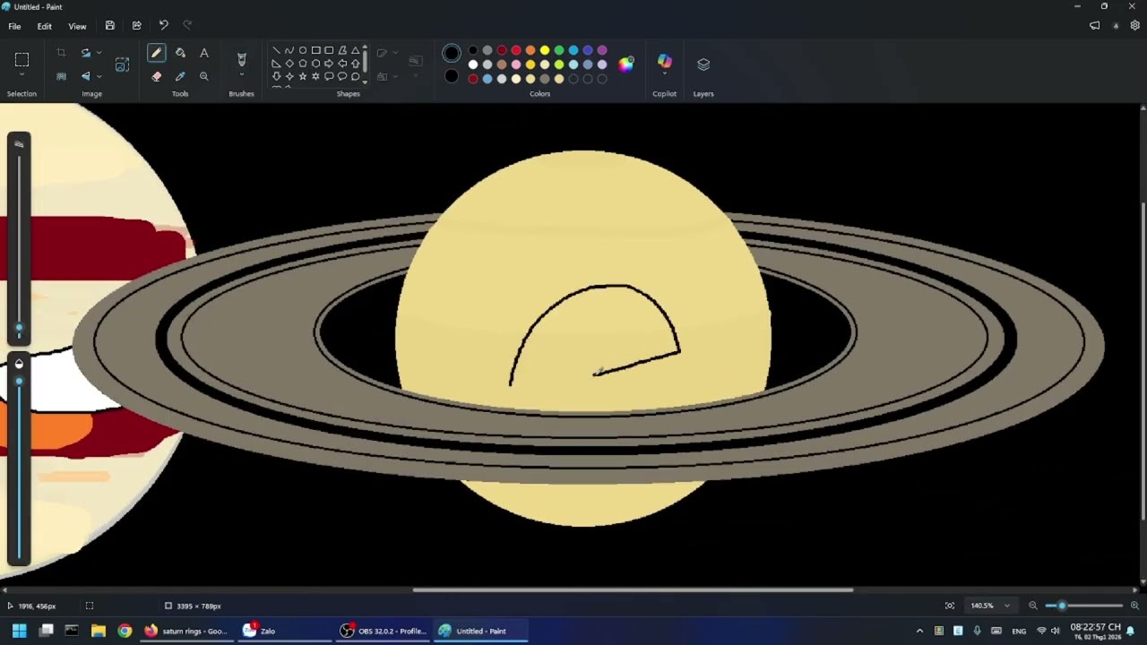Solar System speedpaint