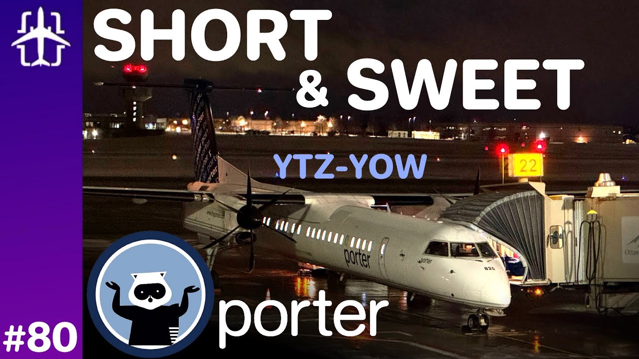 I Flew the EASIEST Airline in North America! | Porter Q400 Toronto Billy Bishop to Ottawa