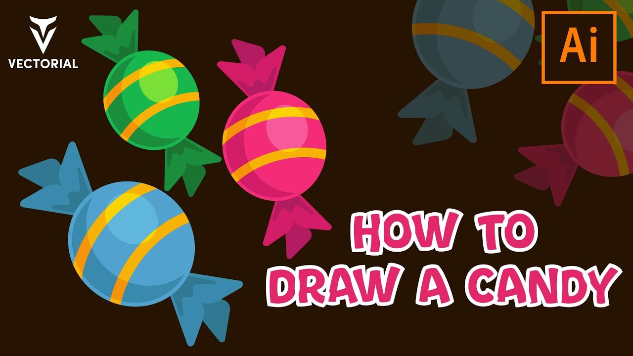 How to Draw a Candy in Adobe Illustrator - Step by Step