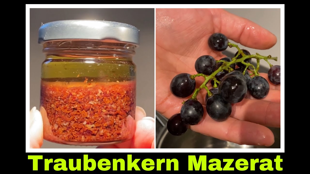Traubenkern&ouml;l einfach selber machen | Mazerat aus Traubenkern | Selbstversorgung: Naturkosmetik