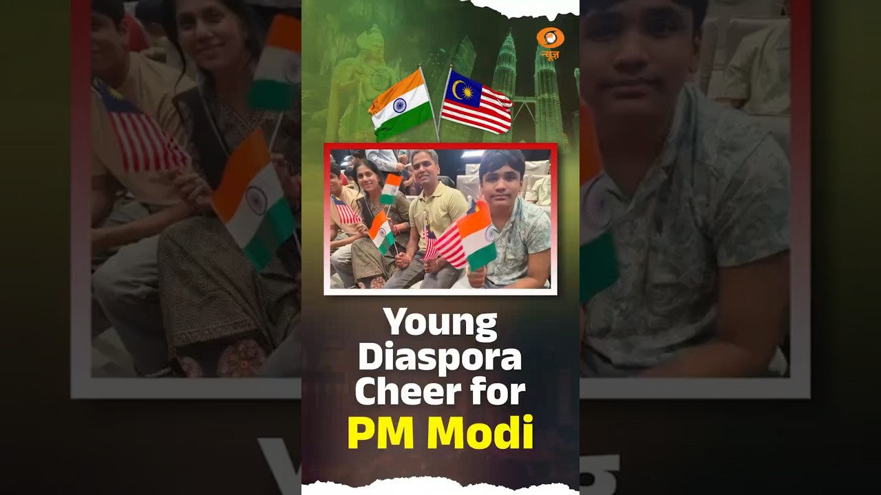Young Diaspora Cheer for PM Modi #indiamalaysia #pmmodiinmalaysia