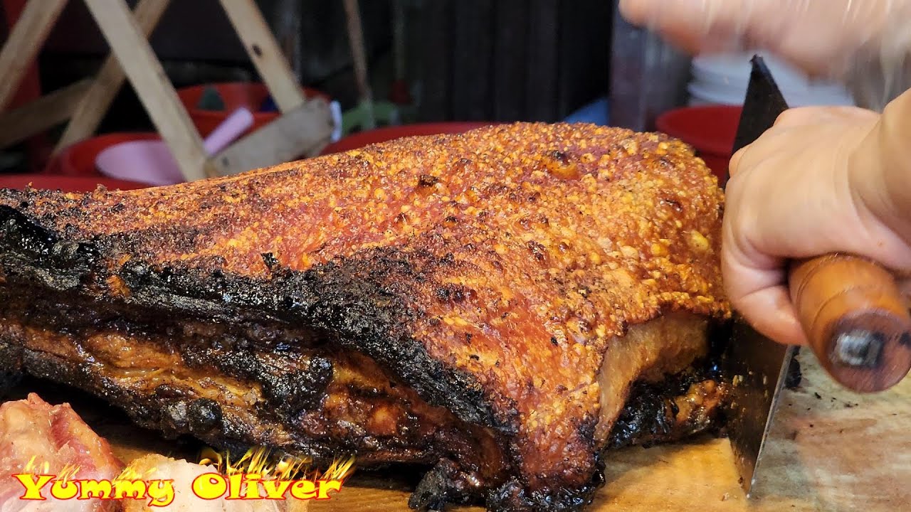 冬菇亭脆皮燒肉，汁水豐盈， HKD188蚊/斤， 炭火燒製 #燒鷄，肥美#叉燒 #燒鴨 #旅游 #燒臘 #元朗 #添記 #香港美食 #茶餐廳#自由行 #小紅書 #香港燒鵝排名