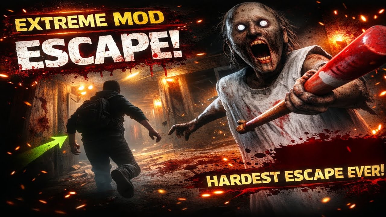 Granny Extreme Mode Escape 😱 | Hardest Horror Game Challenge!