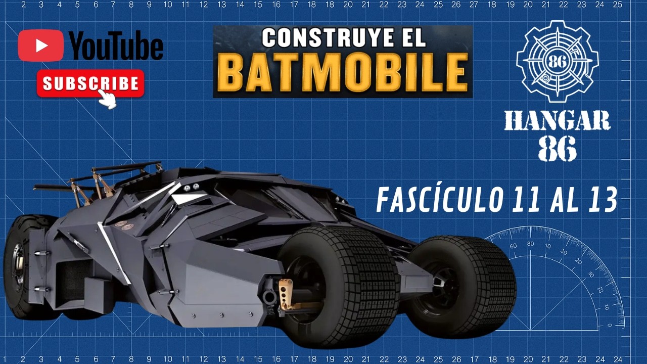 Construye el BATMÓVIL TUMBLER de Salvat | Fascículos 11, 12 y 13 🦇 (Llanta + Consola con Pantallas)