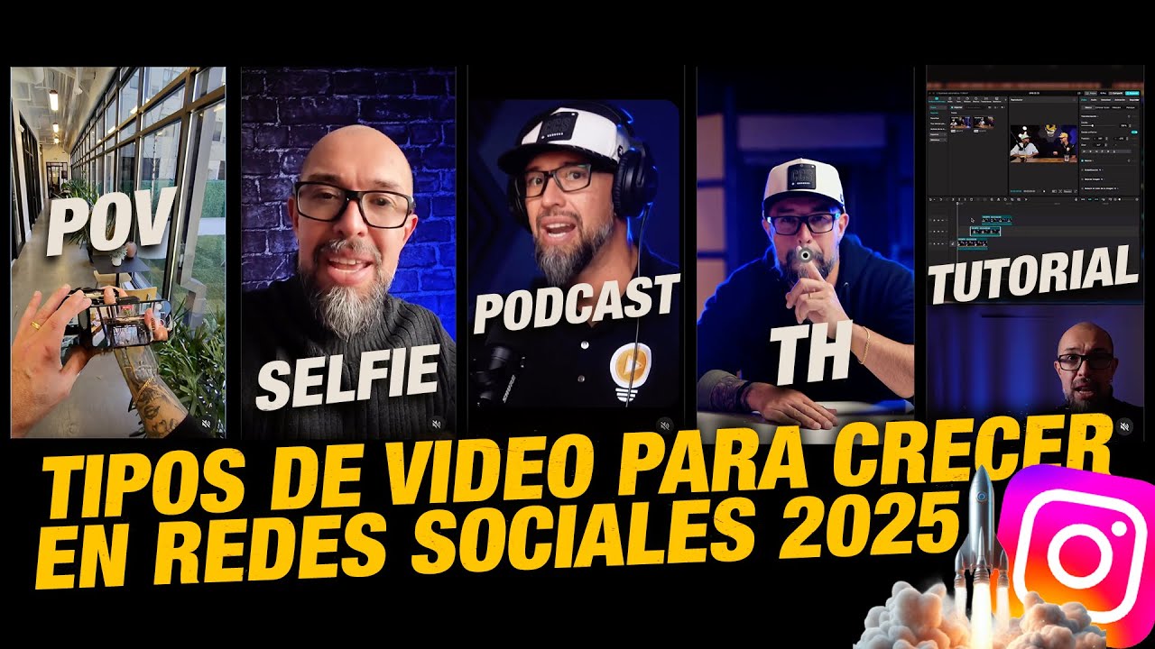 5 Tipos de video para crecer en REDES SOCIALES