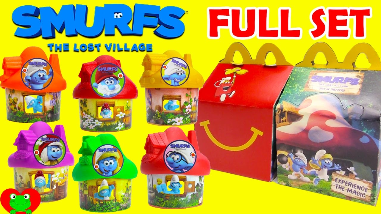 2017 Smurfs The Lost Village McDonald's Happy Meal Toys Full Set