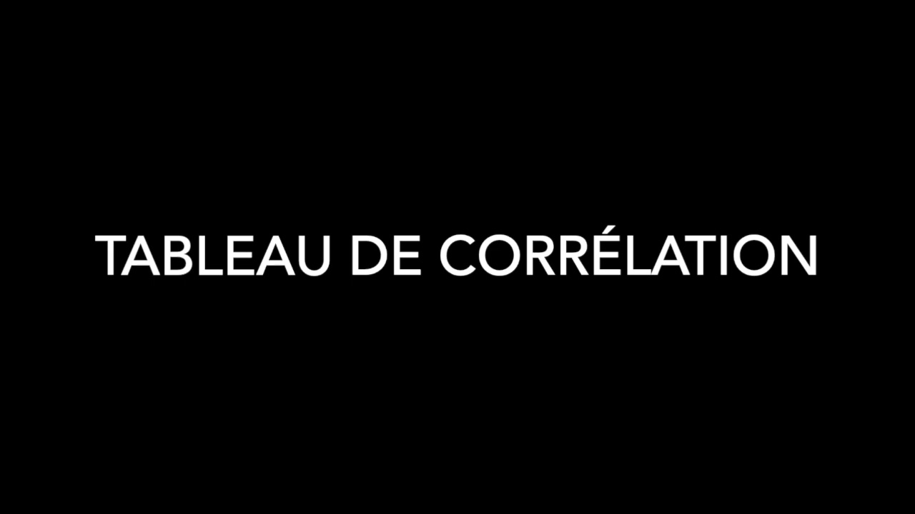 STATISTIQUE-Corrélations RStudio