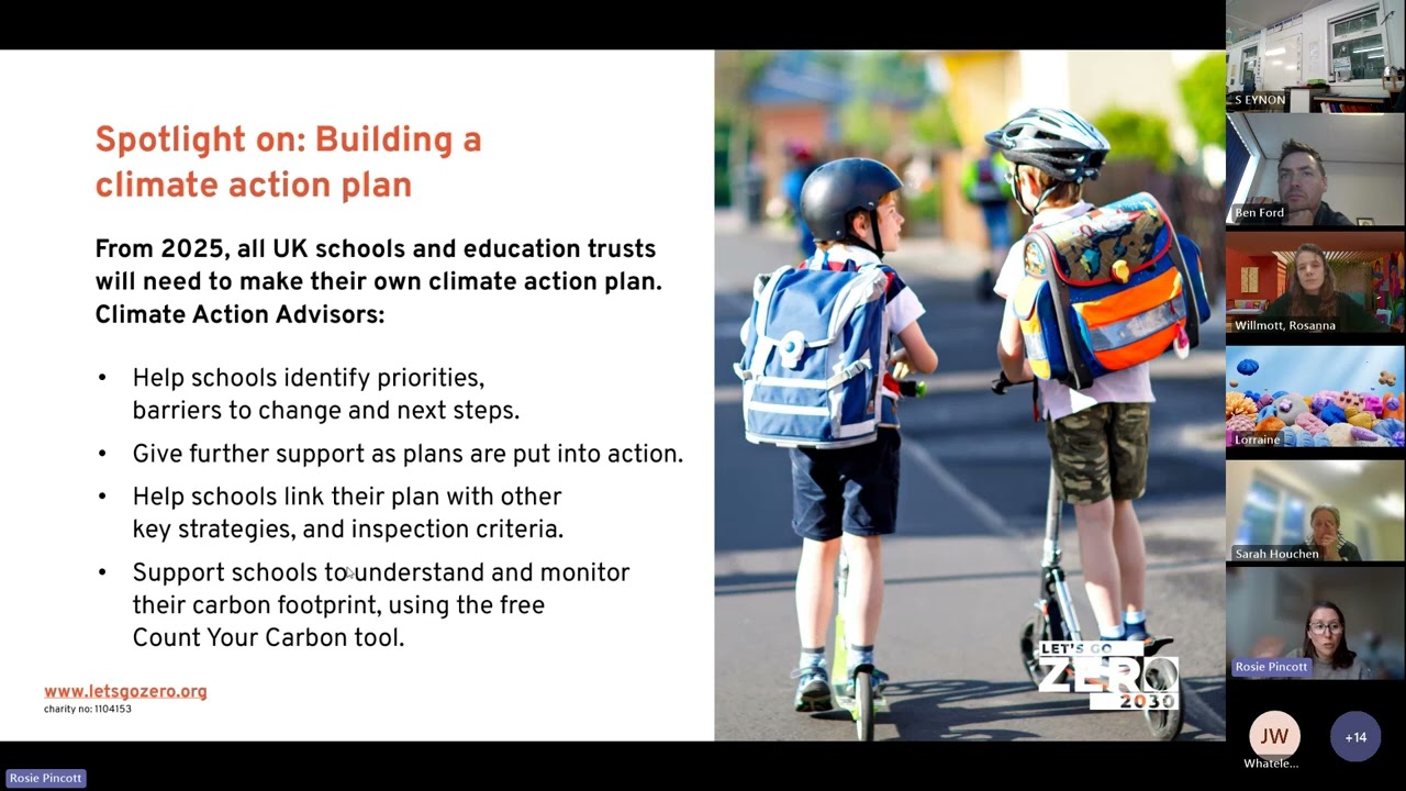 Webinar - Get started with your school Climate Action Plan 18 October