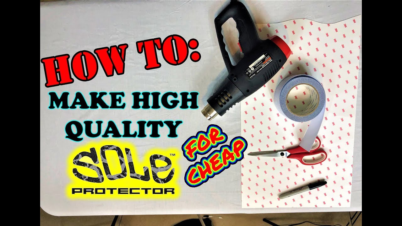 *TUTORIAL* DIY & Install High Quality SOLE PROTECTOR With GRIP For Cheap!! | FIT ANY SHOE!