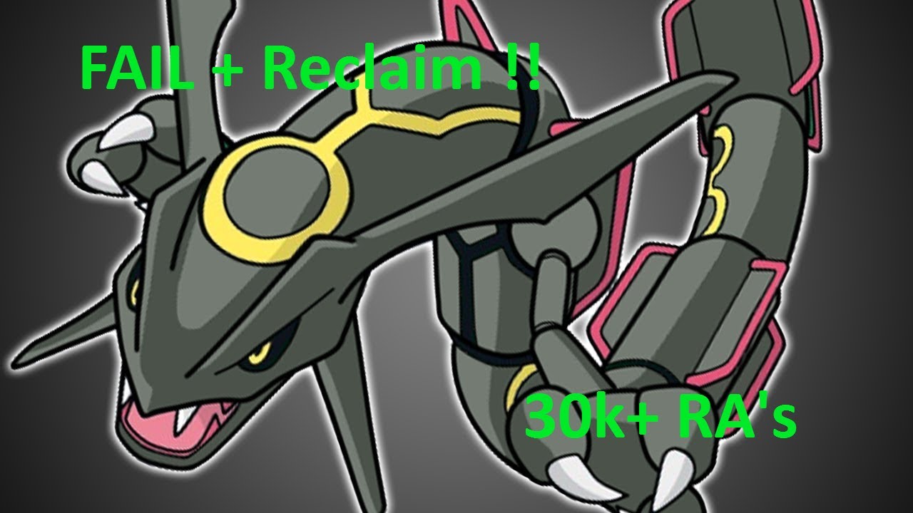 Shiny Rayquaza FAIL + Reclaim in Pokemon Emerald!!